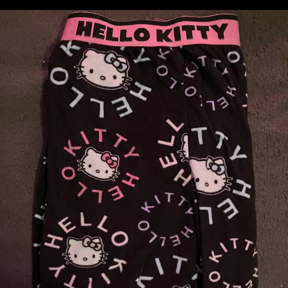 Hello Kitty Black Pajama Pants XL